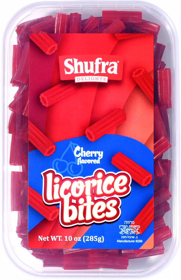 CHERRY FLAVORED LICORICE BITES Shufra