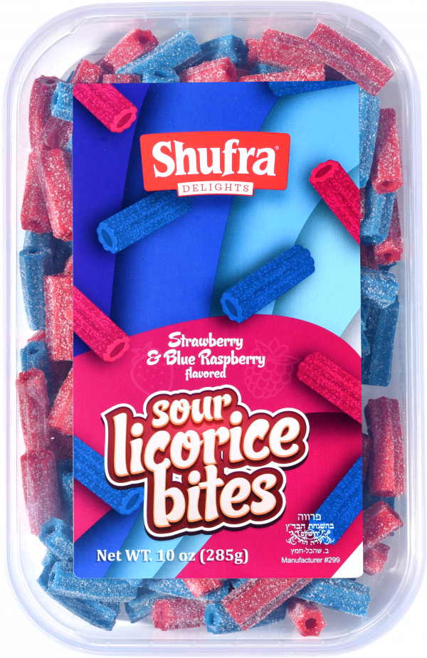 STRAWBERRY & BLUEBERRY FLAVORED LICORICE BITES Shufra